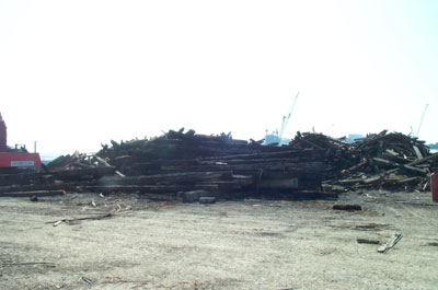 Queen's Wharf fire damage