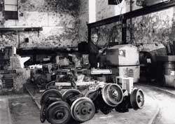 Cedric Paterson in South Crofty Loco Shop 1994.