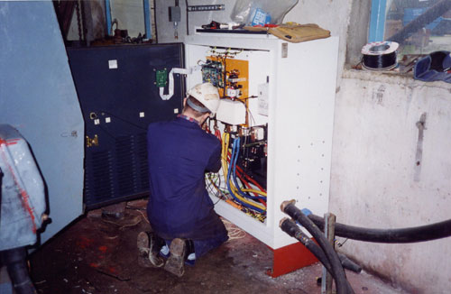 Wiring up a control panel - South Crofty