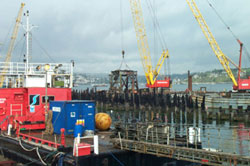 Lifting the crane 1