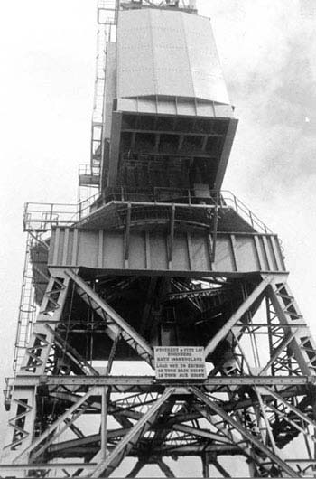 The 50 ton Crane after it's refurbishment in 2002.