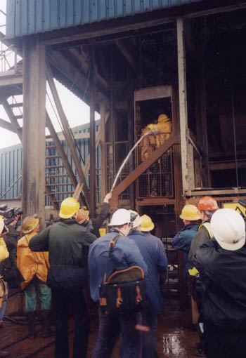 Traditional Shower at South Crofty Tin Mine