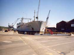 R.F.A. Brambleleaf in for 60+ days refurbishment. circa 2002.