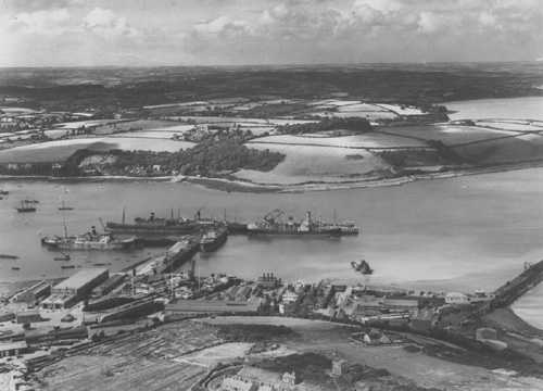View of Falmouth Docks circa 1933/34