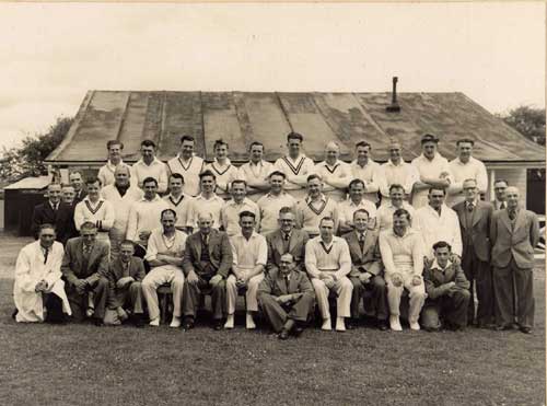 Falmouth Docks cricket team v London circa 1948.
