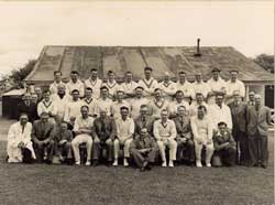 Falmouth Docks cricket team v London circa 1948.