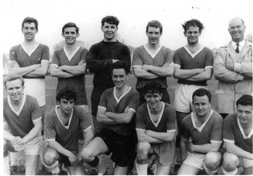 Fitter's Department (Inter-Departmental match).  Falmouth Docks circa 1960.
