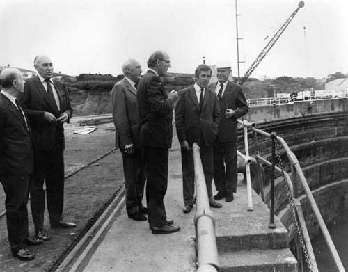Representatives of the new owners - P&O. Falmouth Docks circa 1973.