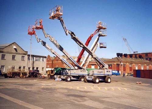 Man Lift, Sky Lift or Cherry Picker. Falmouth Docks circa 2002.