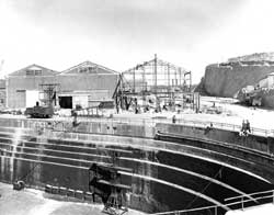 building of new Platers Shop circa 1957
