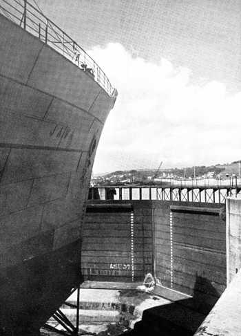 Ship in No. 1 Dock. Circa 1946