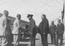 Prince of Wales meeting Capt. Bartlett.  Falmouth Docks circa 1933/4.