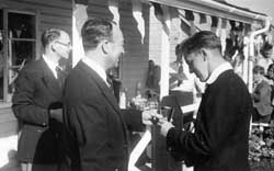 Presentation of the Cup from Sir Hartley Shawcross Falmouth Docks circa 1950's.