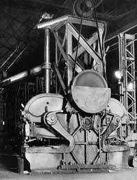 Punching machine- Platers Shop. Circa 1946.