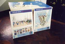 Display of regeneration plans, Falmouth Docks, 2002.