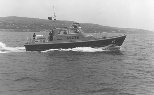 Falmouth's L.K.Mitchell on trials in Scotland. Circa 1976.