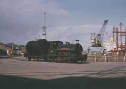 Dock's loco no 3 towing "Dirty Dick".