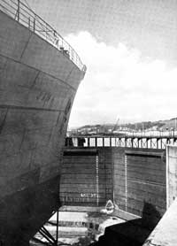 Ship in No. 1 Dock. circa 1946