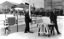 Opening of No. 2 Dock 1958