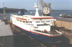 P&O Ferry "Pride of Calais" in No. 2 Dock. Circa 1990's.