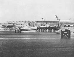 Landing craft on slipway