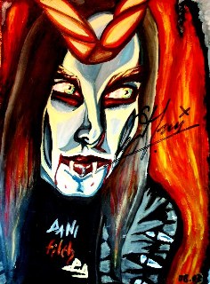 Dani Filth, oil painting, 2003.