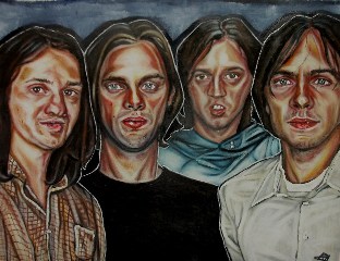 Phoenix, watercolor pencils, 2005.