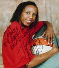 I got Janeth's autograph, 7/08/01.