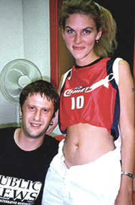 Tiffany pierced her navel after the game!