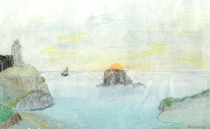 [Parian Head--watercolor and prismacolor]