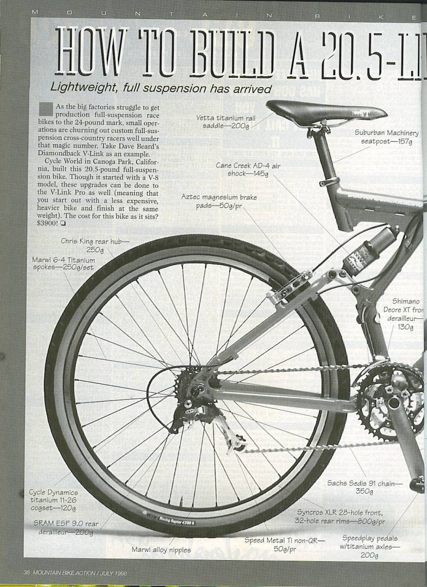 dbr black run mountain bike