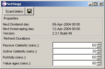 Settings Dialog