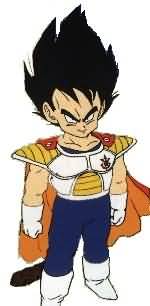 The young Prince Vegeta