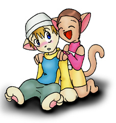 Aww... TK and Kari Kitties