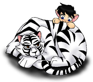 Ryo Kitty and White Blaze