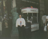 Hubby on the way to a Broadway show