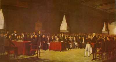 Firma de la Independencia por Tom�s Lovera