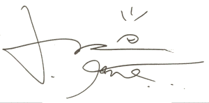 Taro's autograph (given to Rona)
