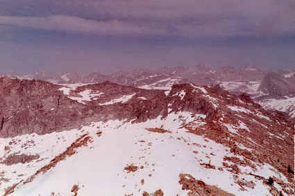 NE view from Alta Peak's summit