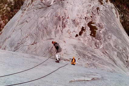 Coming down the cables...