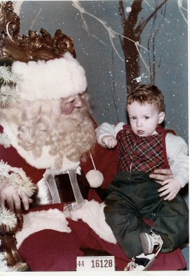 Christmas 1964. Me and Santa.