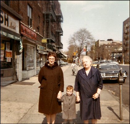 Easter 1965. Mom, me, and Nanny M.