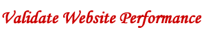 Vailadate Website Performance