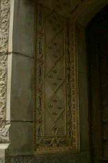 Tile on entrance alcove