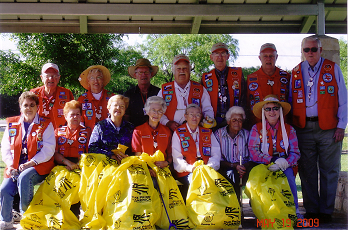 Cleanup day at Lexington Memorial Park
