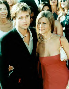 Jennifer Aniston w/ hubby Brad Pitt