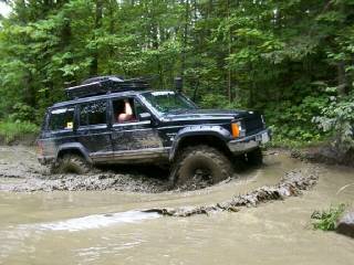 XJ's First Puddle