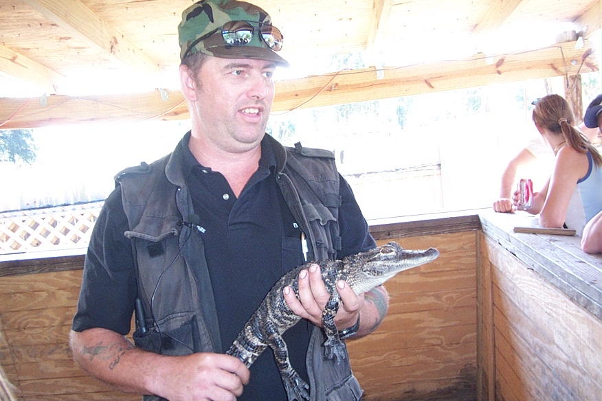 Super Red Neck Alligator Man!