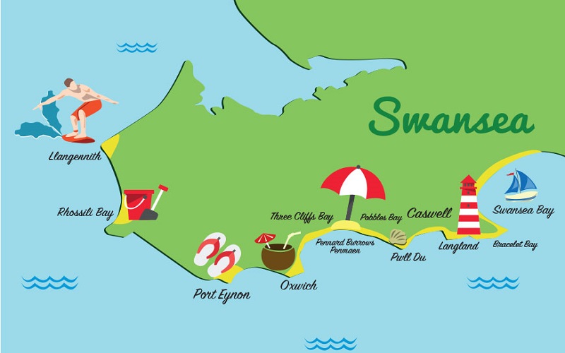 Beaches in Swansea
