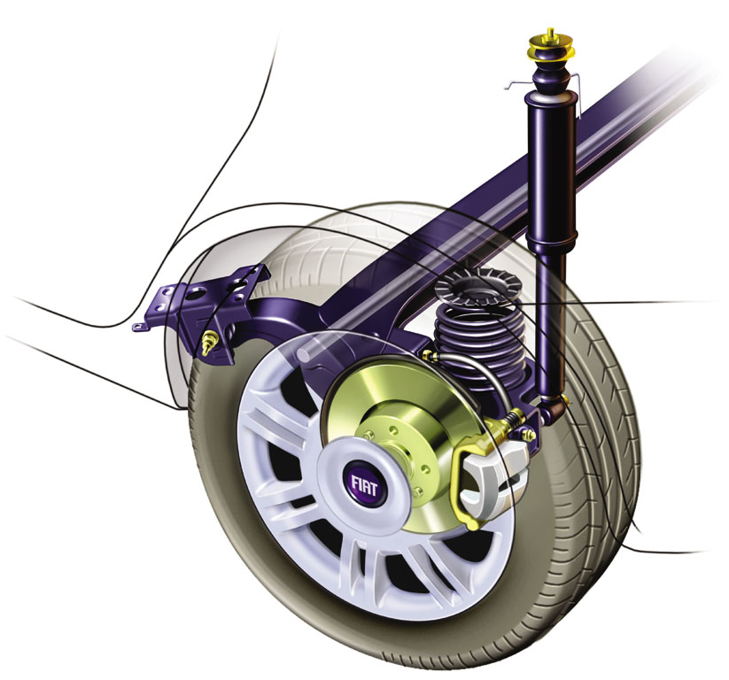 Twist beam. Fiat Stilo.